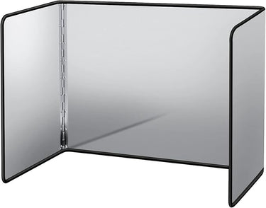 hicoosee Protector contra Salpicaduras, Protector Salpicaduras Pared Antisalpicaduras Cocina Plegable 3 Caras Escudo Pantalla Antiadherente de Tres Lados, M